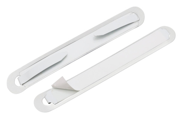 SK-Heftmechaniken, Zungen nach innen, Deckleiste 95 x 12 mm, transparente Deckleiste