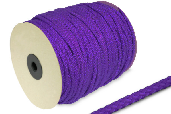 Cordão de PP, 5 mm de diâmetro, em rolo de 100 m, roxo