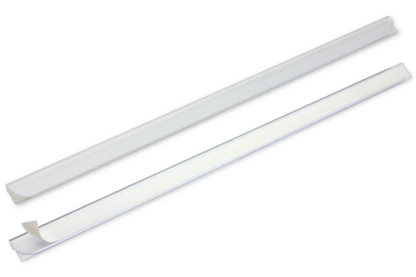 Lombadas de encaixe, autocolantes, para 3-4 mm, transparentes