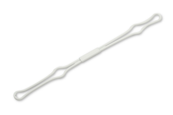 Prendedor de arame, inserção estreita, 150 mm, branco