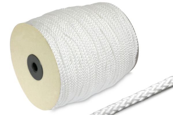 Cordão de PP, 5 mm de diâmetro, em rolo de 100 m, branco