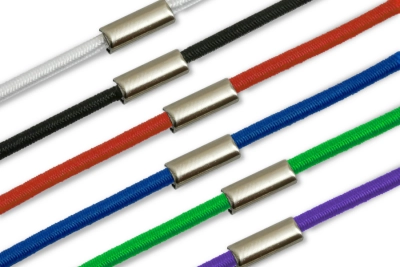 Cordões elásticos montados em anel