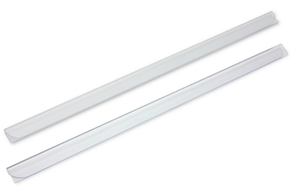 Lombadas de encaixe, suporte de 3-4 mm, transparentes