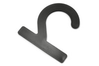 Ganchos para coleções<BR> em plástico,<BR> 72 x 72 x 2 mm,<BR> pretos