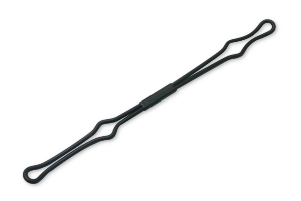 Prendedor de arame, inserção estreita, 150 mm, preto
