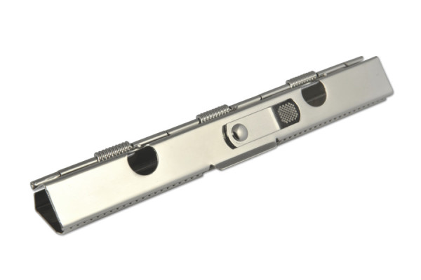 Grampos para blocos, 127 mm de largura, niquelados, com alavanca