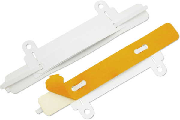 Mecanismos de arquivamento SK, com dispositivo de arquivamento, lingueta revestida, 150 x 20 mm, branco