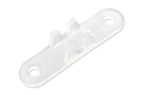 Fixador de plástico, para pastas de argolas, simples
