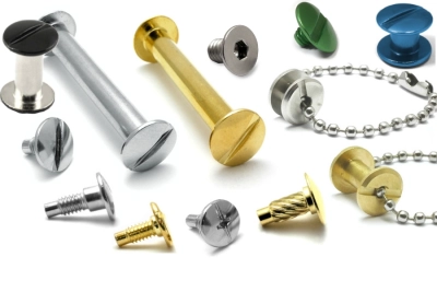 Parafusos de encadernação em metal
