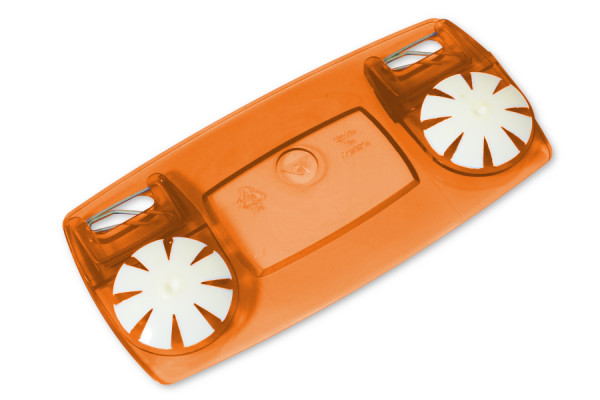Furador de bolso para arquivamento, com função de bloqueio, laranja