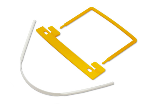 Mecanismos tubulares, amarelo-branco