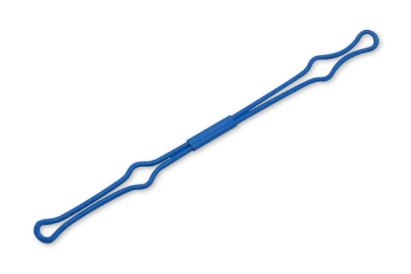 Prendedor de arame, inserção estreita, 150 mm, azul