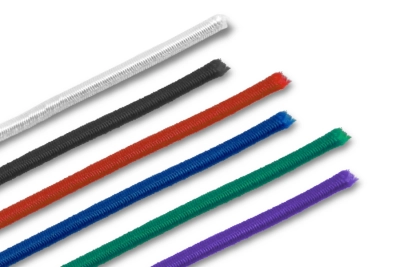 Cordões elásticos cortados