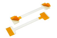 Wobblers para prateleiras<BR> em plástico, <BR>75 mm, transparentes, <BR>com 2 superfícies adesivas