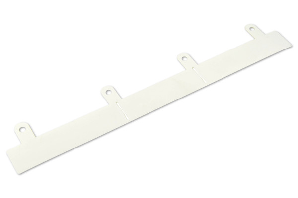 Dispositivo de arquivamento, com fenda, branco, 280 mm