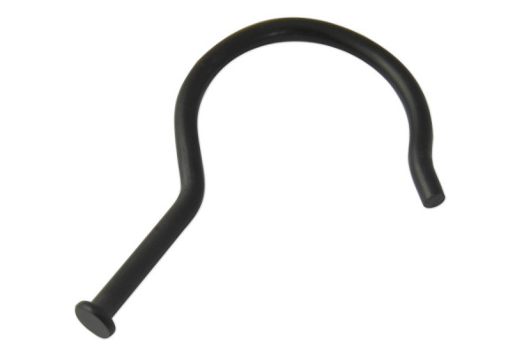Ganchos para coleções em metal, 70 mm, com cabeça plana, pretos