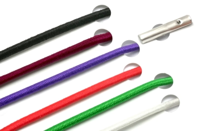 Cordões elásticos com 2 ponteiras