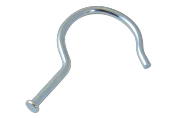 Ganchos para coleções em metal, 70 mm, com cabeça plana, galvanizados